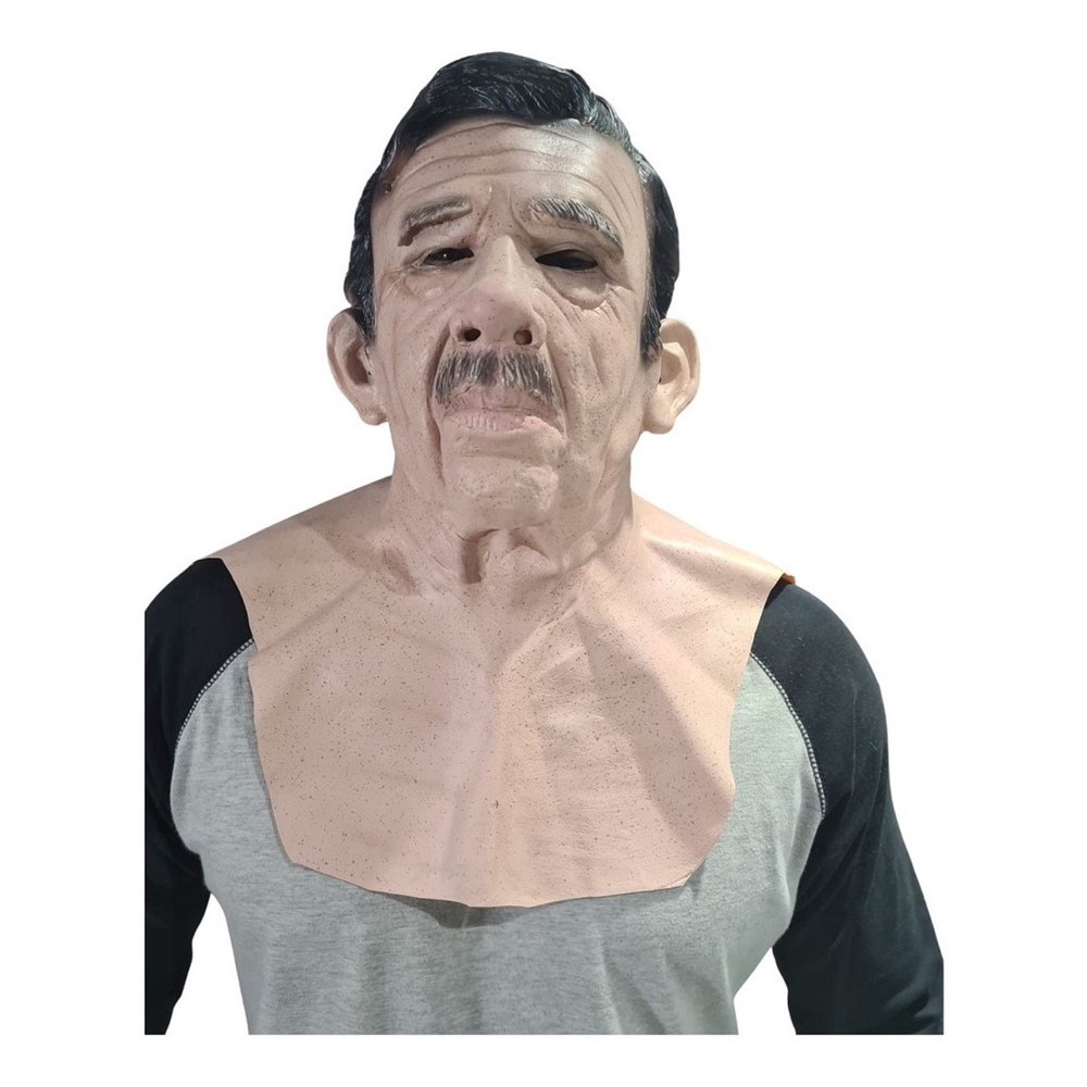 Máscara De Látex Realista Senhor Idoso Adulto Fantasia no Shoptime