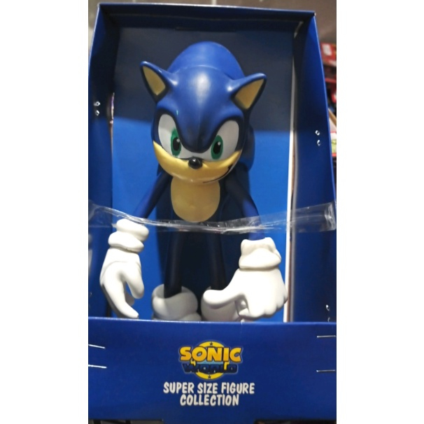 Boneco Sonic Preto Grande Super Size 23Cm - Sonic em Promoção na