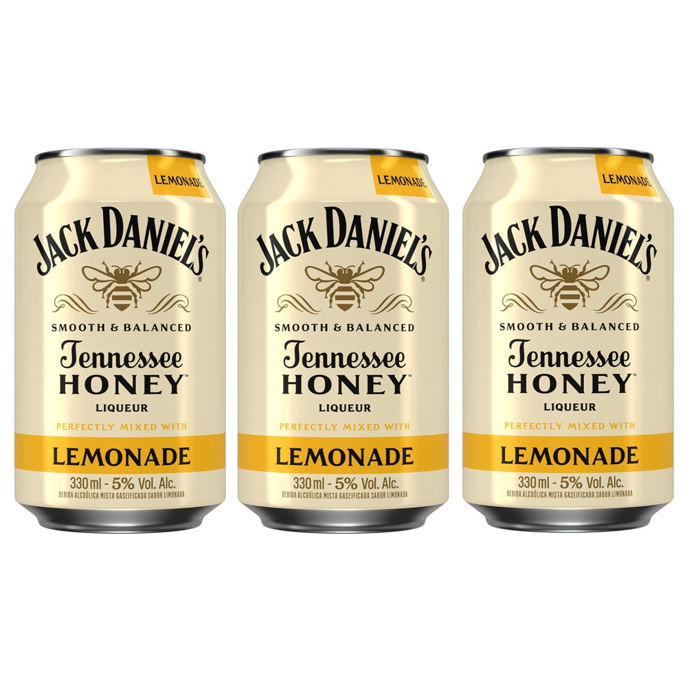 Kit 3 Jack Daniel's Honey & Lemonade Lata 330ml em Promoção Ofertas