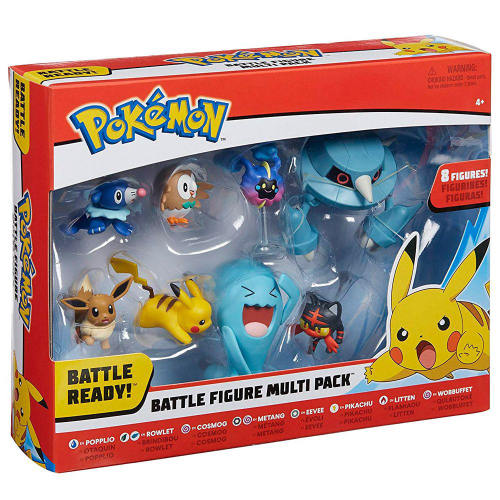 Pokemon Conjunto com 8 Figuras - Bumerang Brinquedos