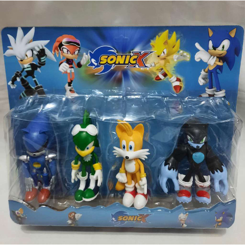 Turma do Sonic - bonecos de decoração