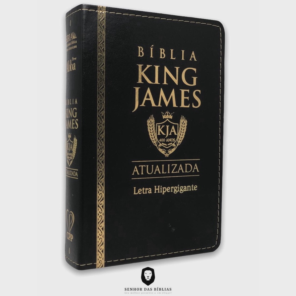 Bíblia Letra Grande King James Atualizada Kja Luxo Preta | Submarino