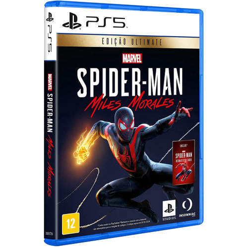 Jogo Marvel's Spider Man Miles Morales Ps5 Mídia Física