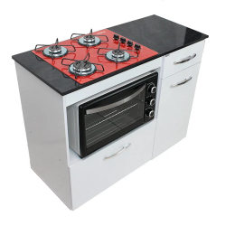 Kit Balcão Violeta Branco com Cooktop Vermelho 4 Bocas e Forno Elétrico 48l Menor preço em Kit Balcão Violeta Branco com Cooktop Vermelho 4 Bocas e Forno Elétrico 48l