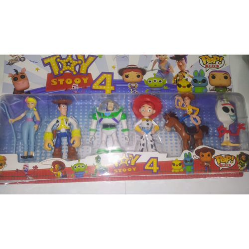 Toy Story 4 - kit 5 bonecos + acessórios