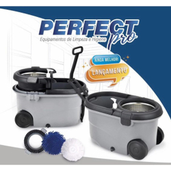 Balde Esfregao Mop 360 Move Perfect Com Rodas E Alça Cabo 1,60 Com 3 Refis Unico Original é boa?