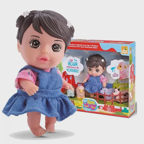 Boneca Para Pentear Maquiar Brinquedo Infantil Menina Negra - Bee Toys em  Promoção na Americanas