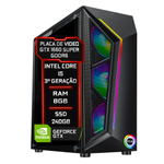 Pc Gamer Fácil Intel Core i5 8GB ssd 240GB Geforce gtx 1660 super 6GB - Fonte 750W