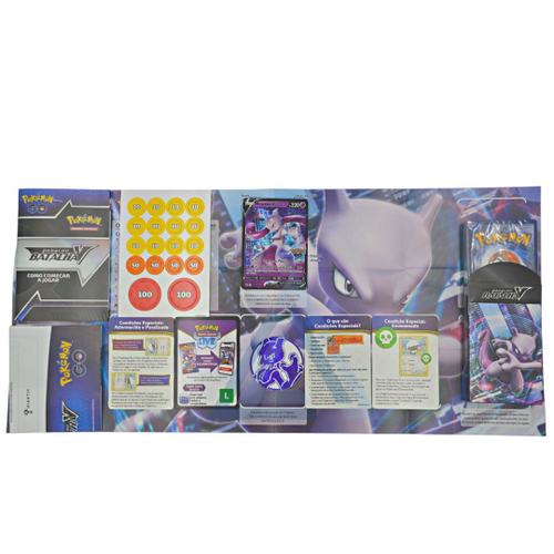 Pokemon - Go Deck Batalha V Mewtwo Ou Melmetal –