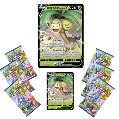 Jogo Cartas Box Pokemon Go Exeggutor De Alola V Tcg Copag em Promoção na  Americanas