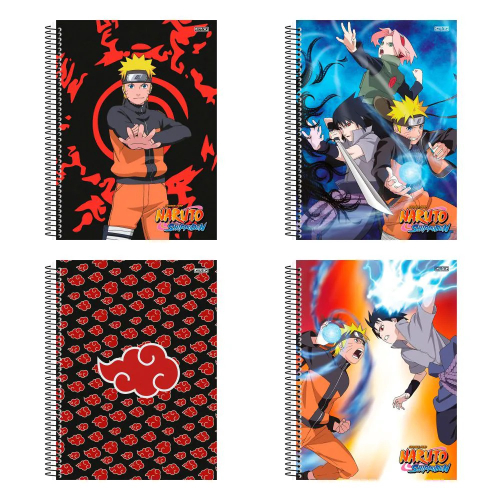 Caderno Pequeno Brochura Naruto 96 Folhas