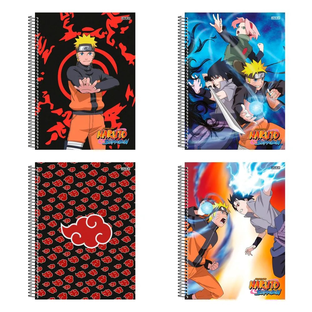 Cad Uni 1x1 80fls Sd Naruto c/ B/a C/4 em Promoção na Americanas