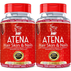 2x Atena Tratamento Para Cabelo 30 Dias 150% De Biotina é boa?