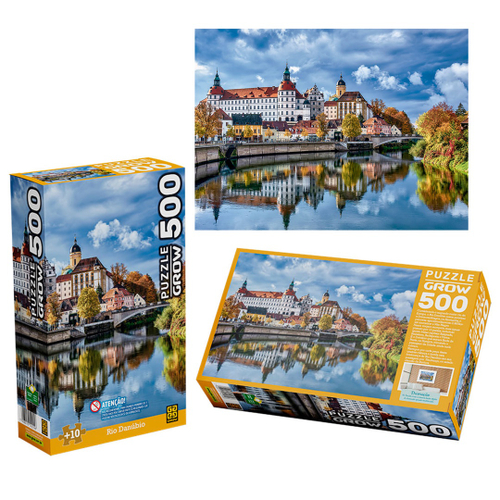 Jogo Quebra Cabeça Amsterdã Puzzle Paisagem Holanda 500 Peça