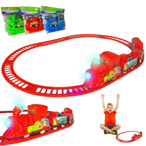 Brinquedo Trem Trenzinho Brinquedo Locomotiva C Luz DM - Loja Zuza  Brinquedos