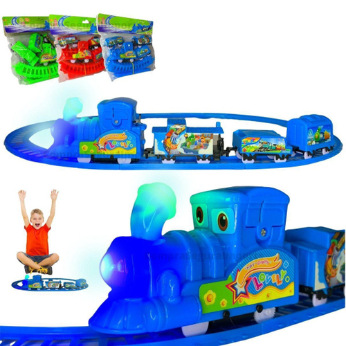 Brinquedo Trenzinho Trem Locomotiva c/ trilhos infantil - Company