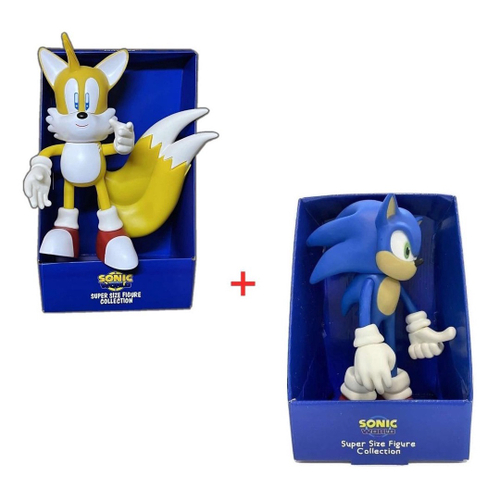 Boneco Sonic Articulado Grande Brinquedo Caixa Collection