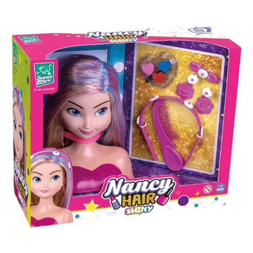 Boneca Princesa Nancy Hair Busto Para Pentear E Maquiar 518 em Promoção na  Americanas