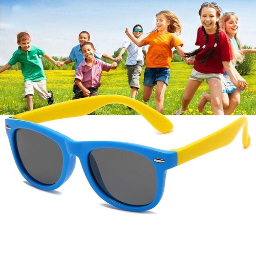 Óculos de Sol Infantil Royal Azul Armação Flexível 11738 - Buba