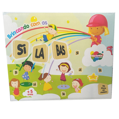 Kit Jogos Educativos Crescer Alfabeto E Sílabas Em Madeira