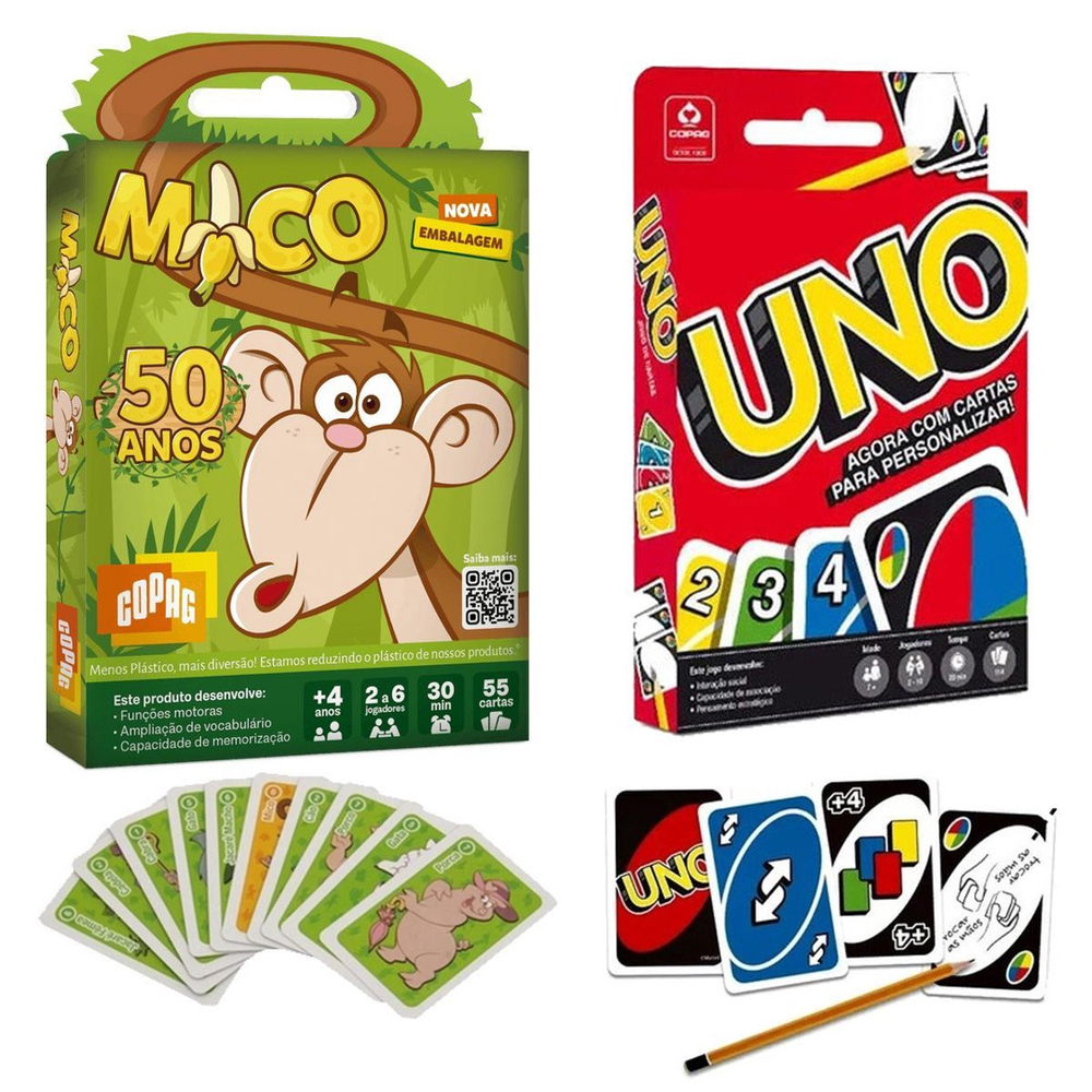 Uno Jogo De Mesa Cartas Baralho Uno Diversão Família Amigos na