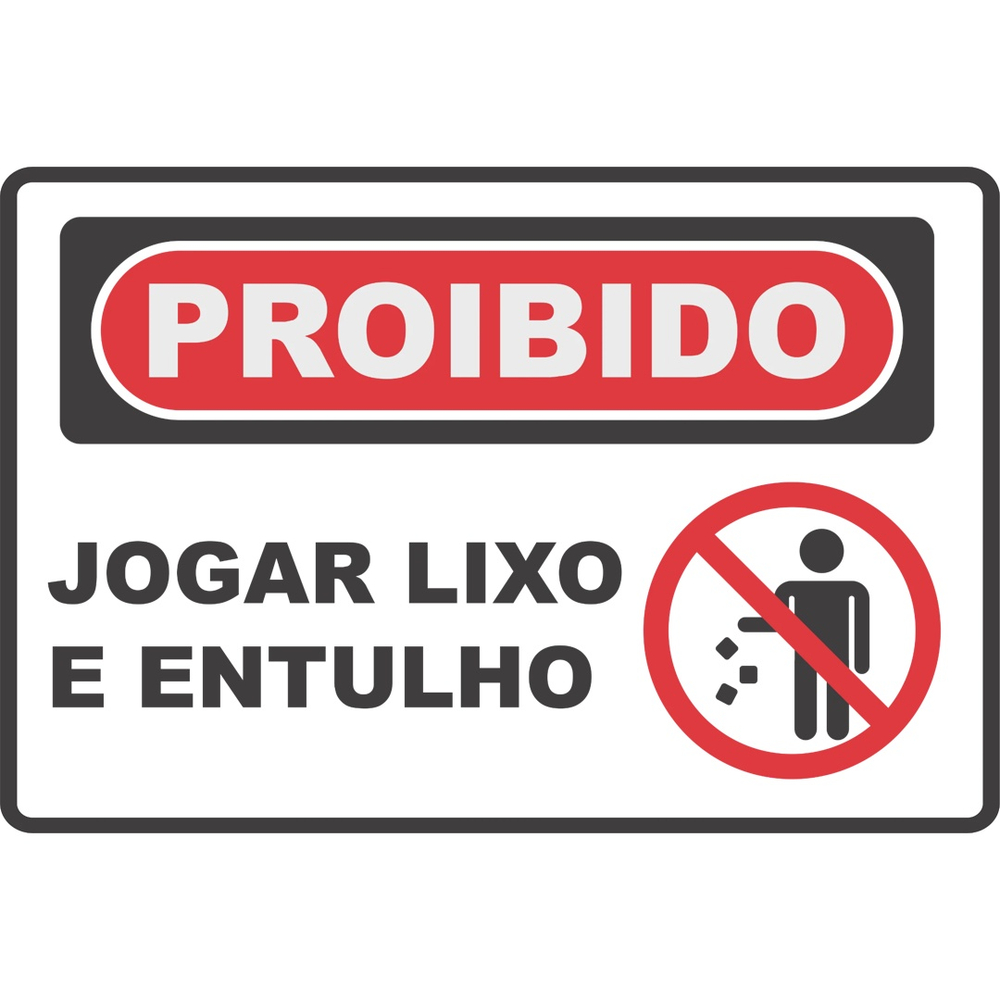 Placa de Sinalização Não Jogue Lixo em Promoção na Americanas