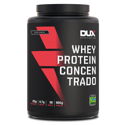 Whey Protein Concentrado 100% Puro Pote 900g - Dux Nutrition Full Entrega Rapida