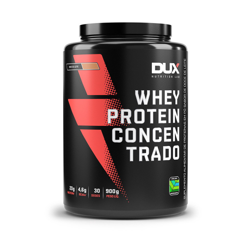 Whey Protein Concentrado 100% Puro Pote 900g - Dux Nutrition Full Entrega Rapida