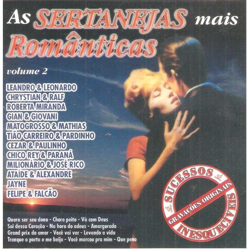 Cd As Mais Belas Cançoes Sertanejas Vol 2