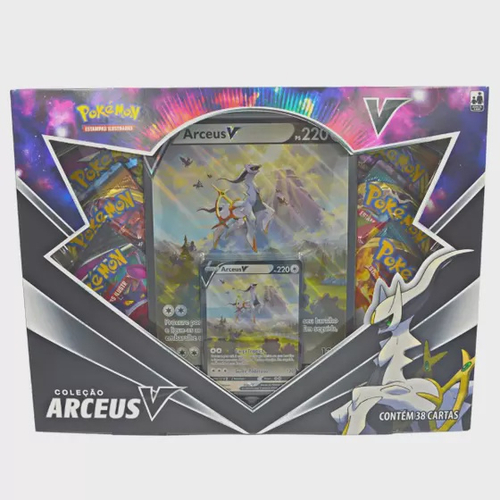 Jogo De Cartas - Pokémon - Coleção Treinador Avançado - Box - Arceus - Copag