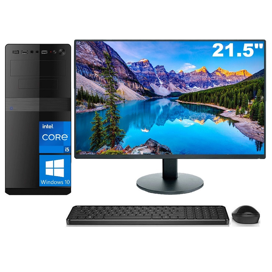 Computador Completo Intel Core i5 8GB HD 1TB Microsoft Windows 10 e