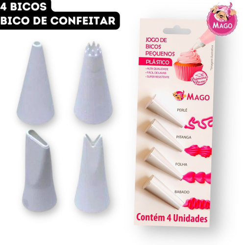 Bicos De Confeitar Bolos Jogo 25 Bicos Aço Inox + Estojo