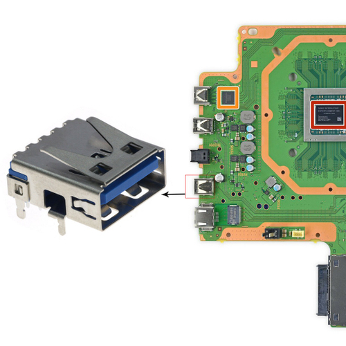 Conector usb 3 0 tipo a 10gbps placa m e console ps5 em promo o