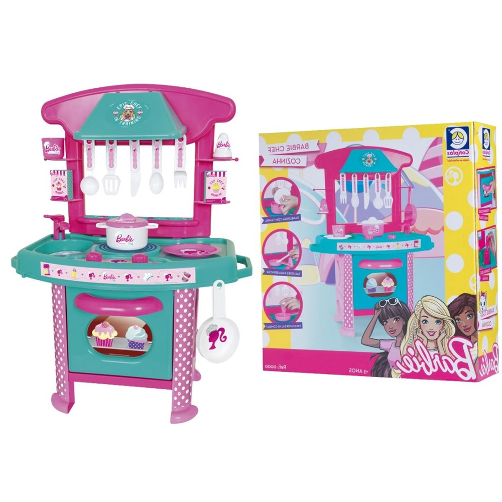 Kit De Cozinha Infantil Barbie Chef Princesa Cotiplás 7 Item em Promoção na  Americanas