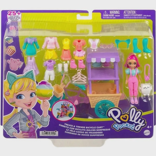 Playset Polly Pocket com Mini Bonecas - Shopping Center Doces