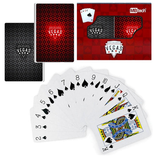 2 Jogos de Carta Baralho 100% Plástico Impermeável 54 Cartas em Promoção na  Americanas