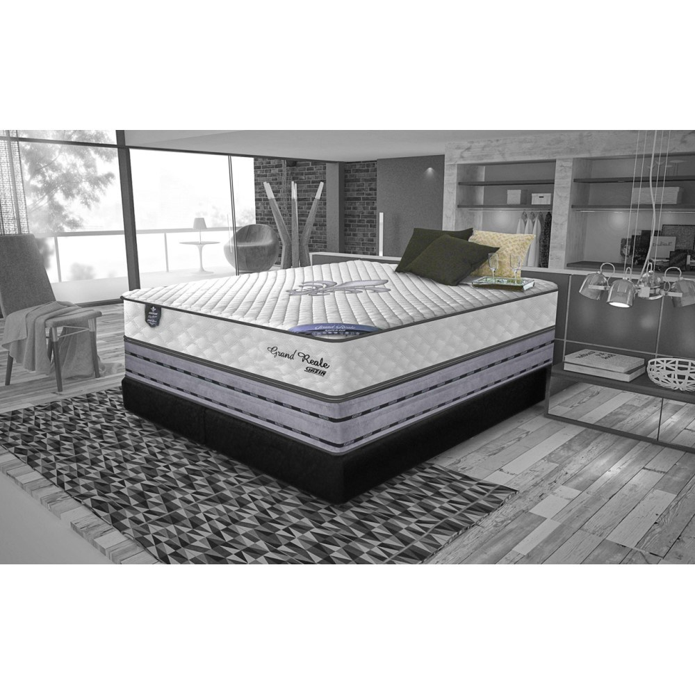 Cama Box Casal King Size X X Cm Grand Reale Gazin Colch Es