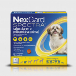 NexGard Spectra Antipulgas e Carrapatos para Cães de 3,6 a 7,5kg tablete sabor Carne