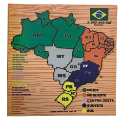 Quebra-Cabeça Mapa Do Brasil Brinquedo Educativo Em Mdf é boa?