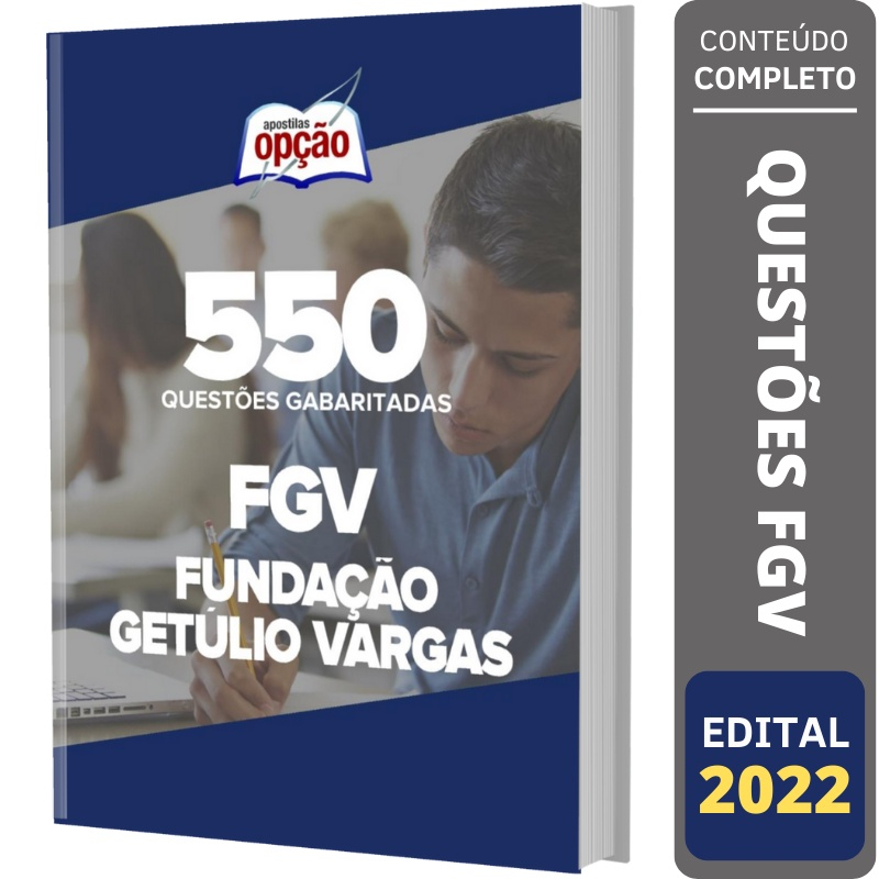 Apostila Caderno De Questões Fgv - Questões Gabaritadas No Shoptime