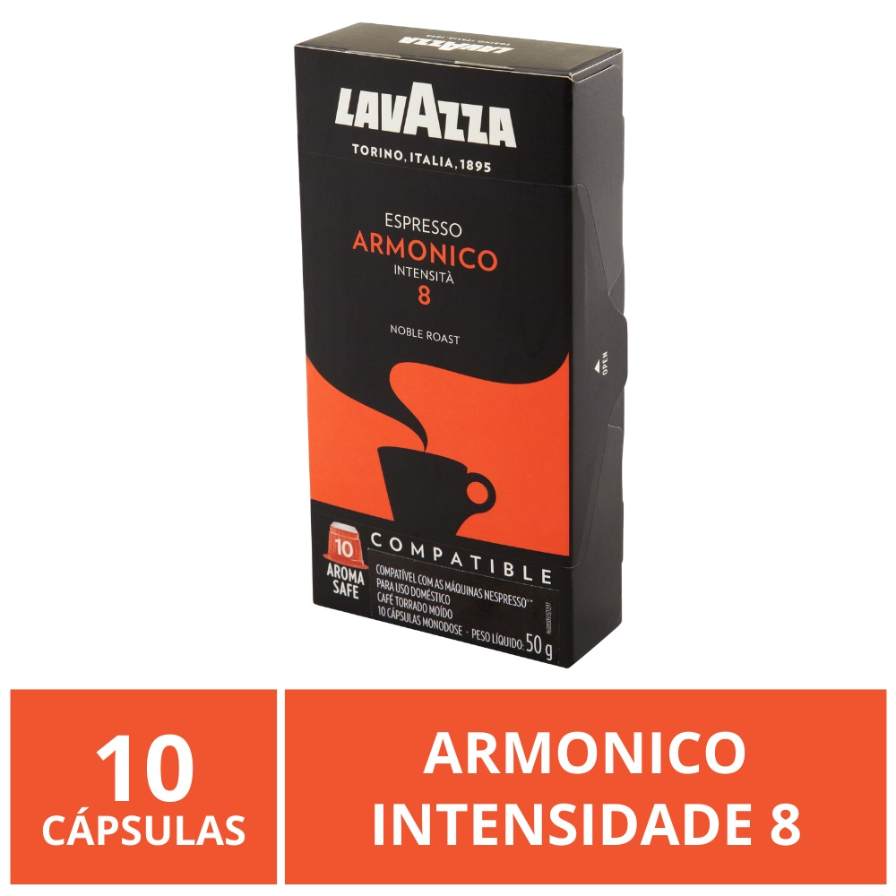 Cápsulas Para Nespresso, Café Italiano Lavazza, Armonico | Submarino