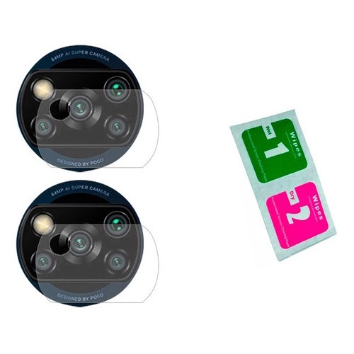 Kit 2 Pel cula De Vidro Full 2 C mera Para Poco X3 Nfc Em Promo o kit-2-pel-cula-de-vidro-full-2-c-mera-para-poco-x3-nfc-em-promo-o