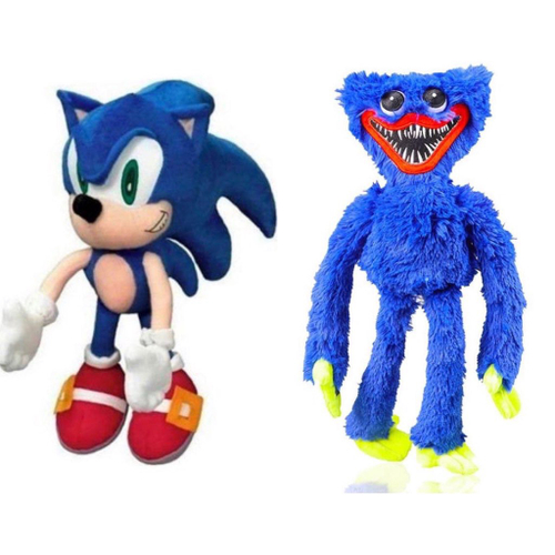 Boneco Pelúcia Sonic Grande 50cm Lançamento Pronta Entrega