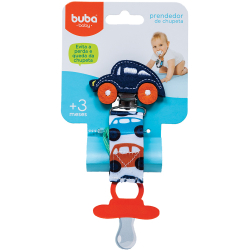 Prendedor de Chupeta Buba Baby Carrinho Azul Marinho - 08556 Menor preço em Prendedor de Chupeta Buba Baby Carrinho Azul Marinho - 08556