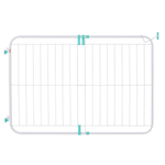 Portão Grade Expansivo Proteção Criança Cão Pet 70 A 115cm