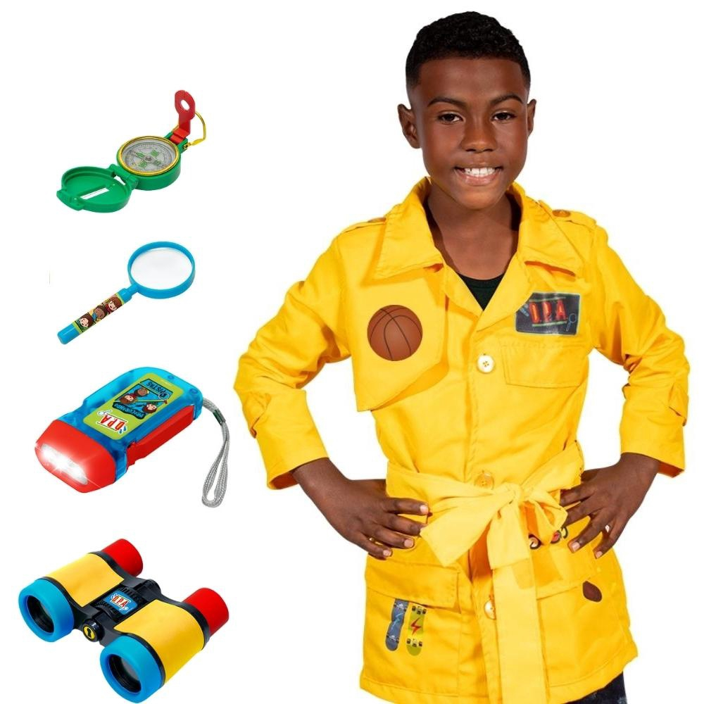 Kit oficial detetive dpa E fantasia max luxo amarelo M em Promoção na  Americanas