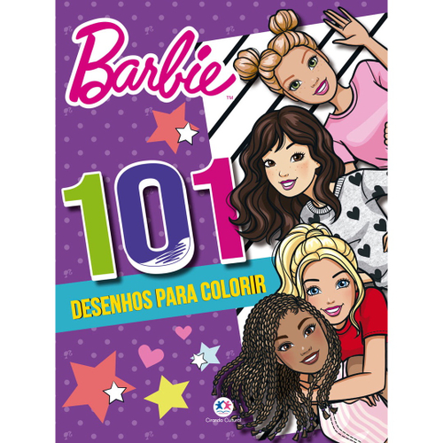 Livro infantil colorir barbie 101 primeiros desenhos em Promoção na  Americanas