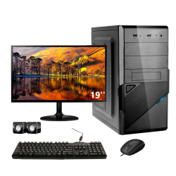 Computador completo icc intel core I3 4GB HD 500GB dvdrw monitor 19 Menor preço em Computador completo icc intel core I3 4GB HD 500GB dvdrw monitor 19
