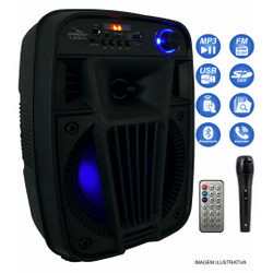 Caixa De Som Portátil Amplificada Bluetooth Mp3 Rádio Fm Usb Sd Led Microfone Controle Bateria Grasep Menor preço em Caixa De Som Portátil Amplificada Bluetooth Mp3 Rádio Fm Usb Sd Led Microfone Controle Bateria Grasep