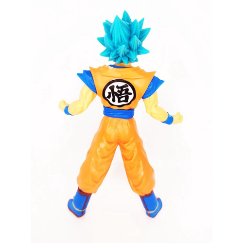 Boneco Dragon Ball Z Goku Super Sayajin Cabelo Azul Colecionável